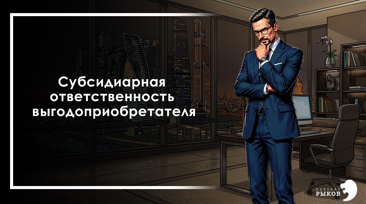  Субсидиарная ответственность выгодоприобретателя
