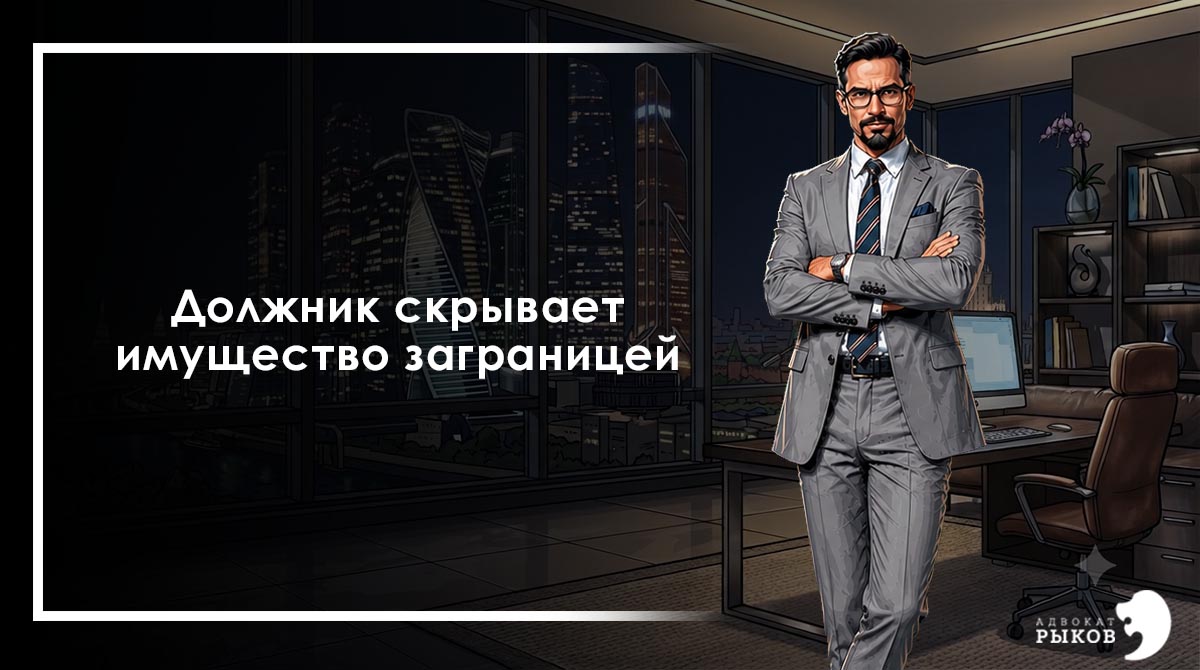Должник скрывает имущество заграницей