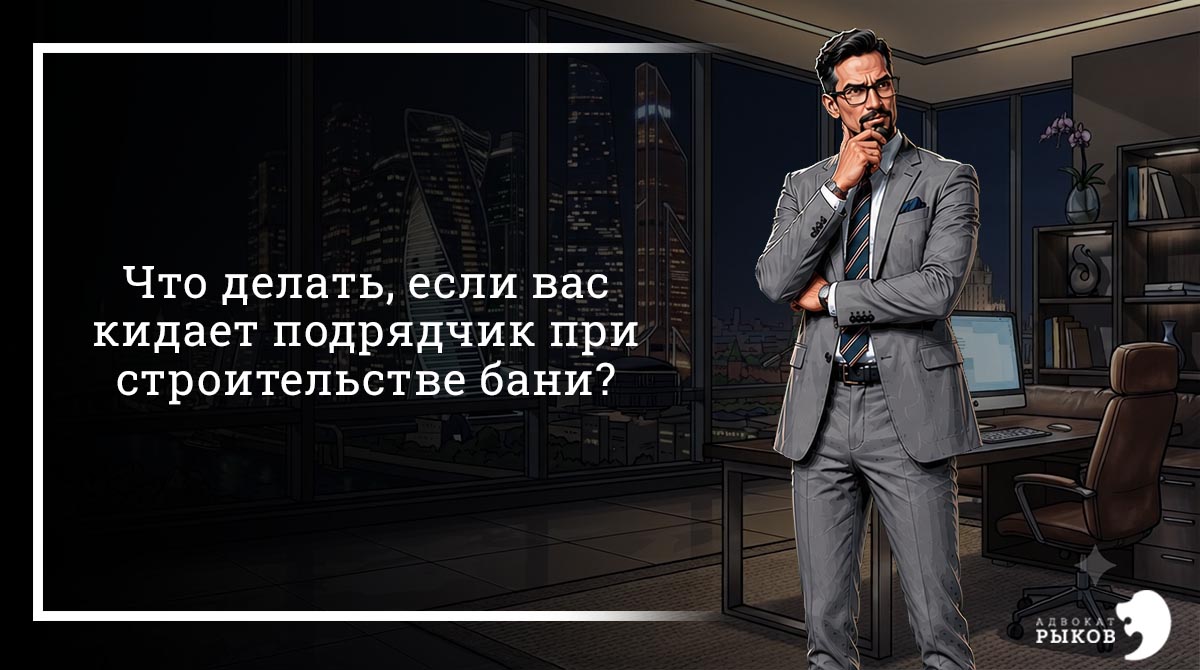 Что делать, если вас кидает подрядчик при строительстве бани?
