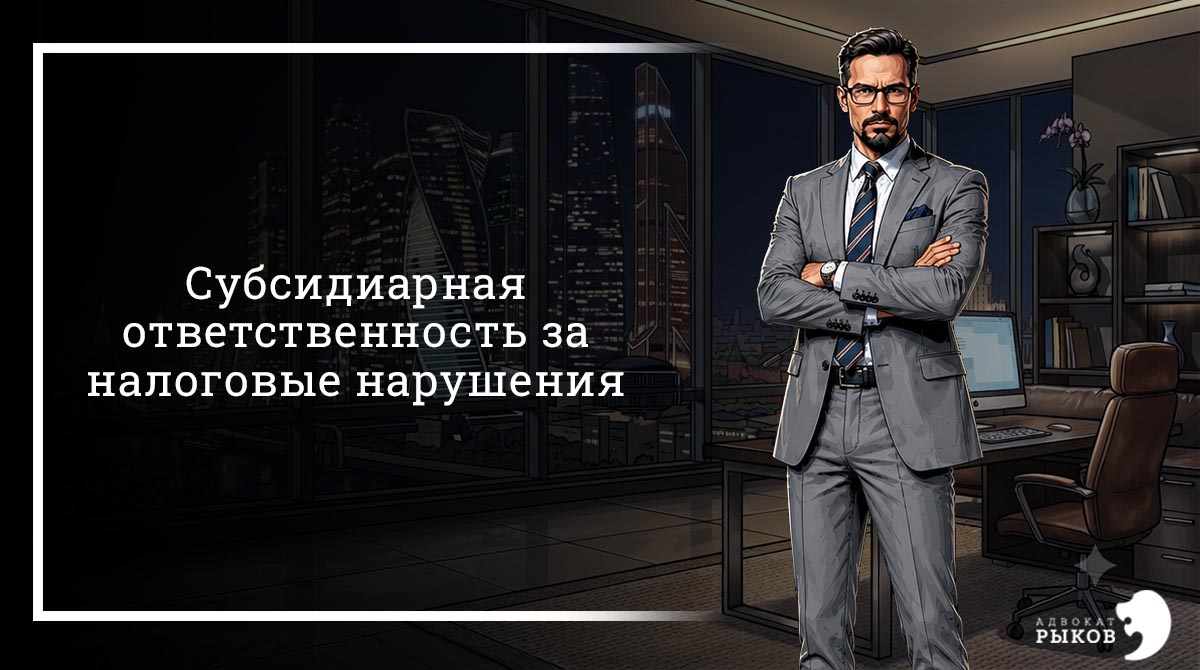Субсидиарная ответственность за налоговые нарушения