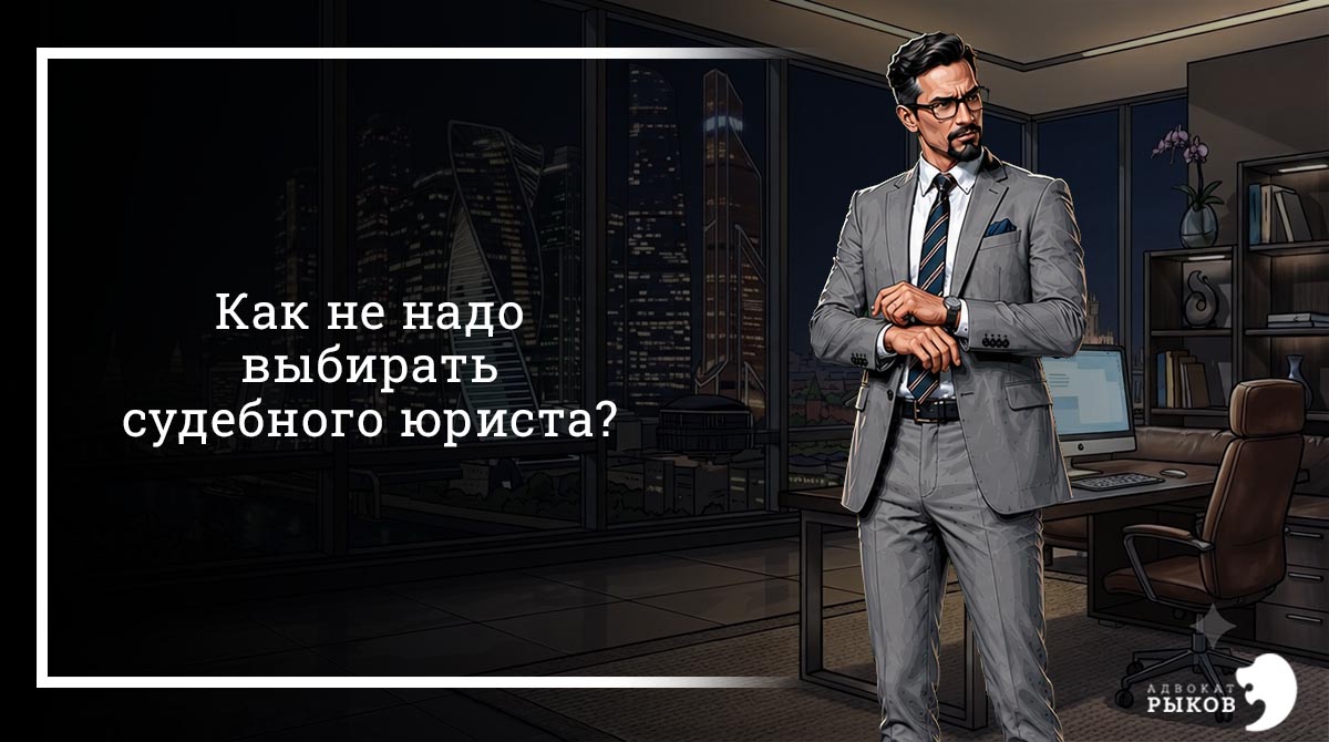 Как не надо выбирать судебного юриста?