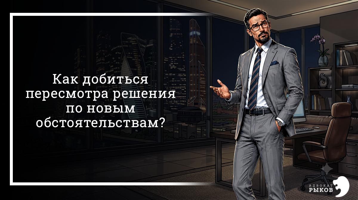Как добиться пересмотра решения по новым обстоятельствам?