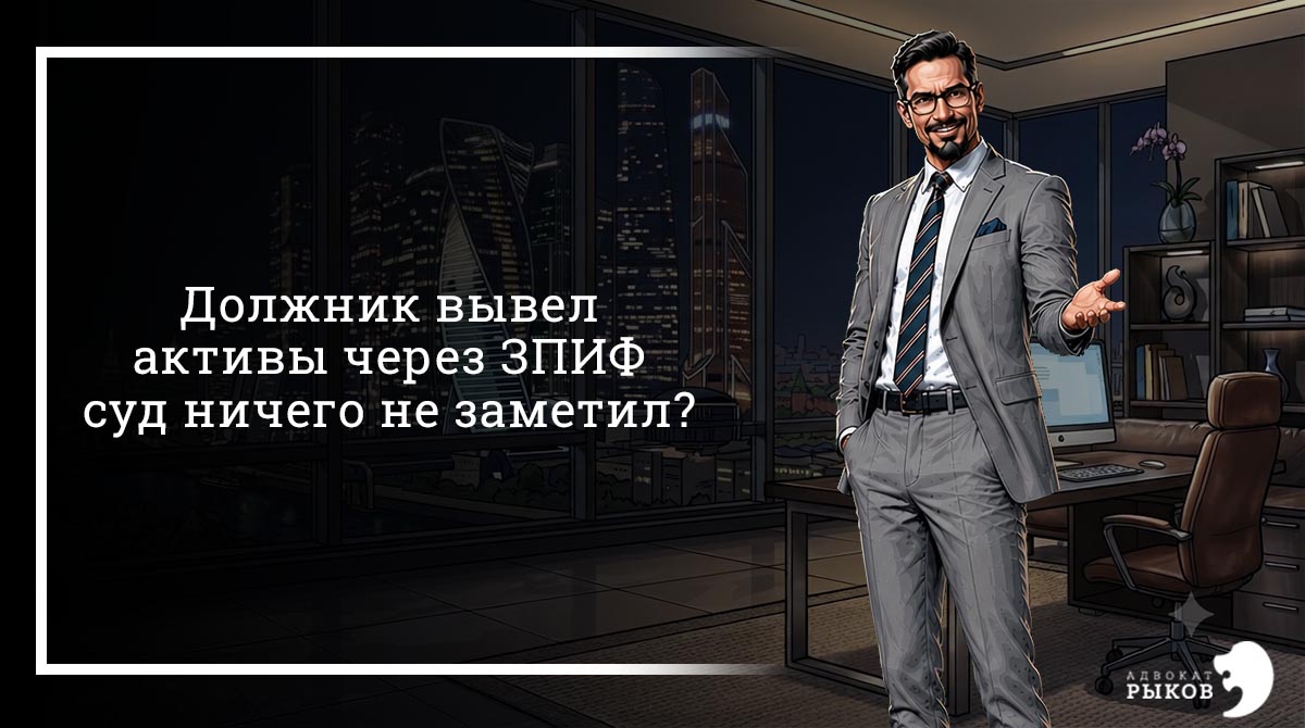 Должник вывел активы через ЗПИФ. суд ничего не заметил?