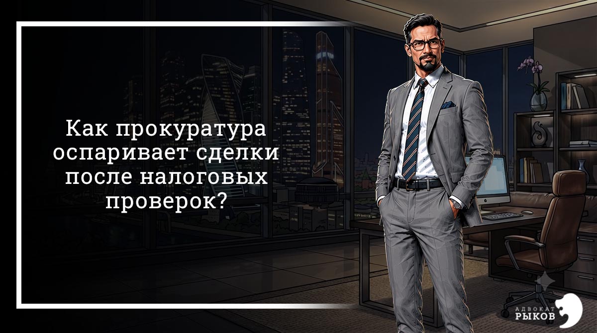 Как прокуратура оспаривает сделки после налоговых проверок?