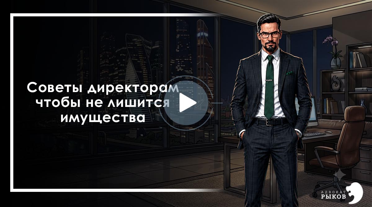 Советы директорам, чтобы не лишится имущества